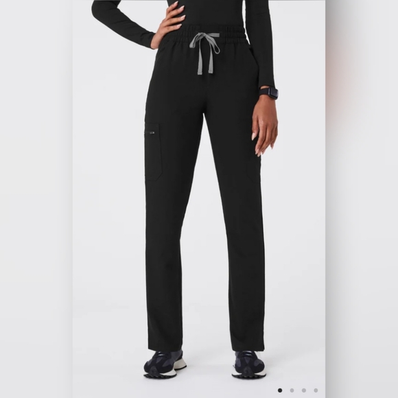 Figs Pants - Figs High waisted Yola Skinny Scrub Pants Small Black